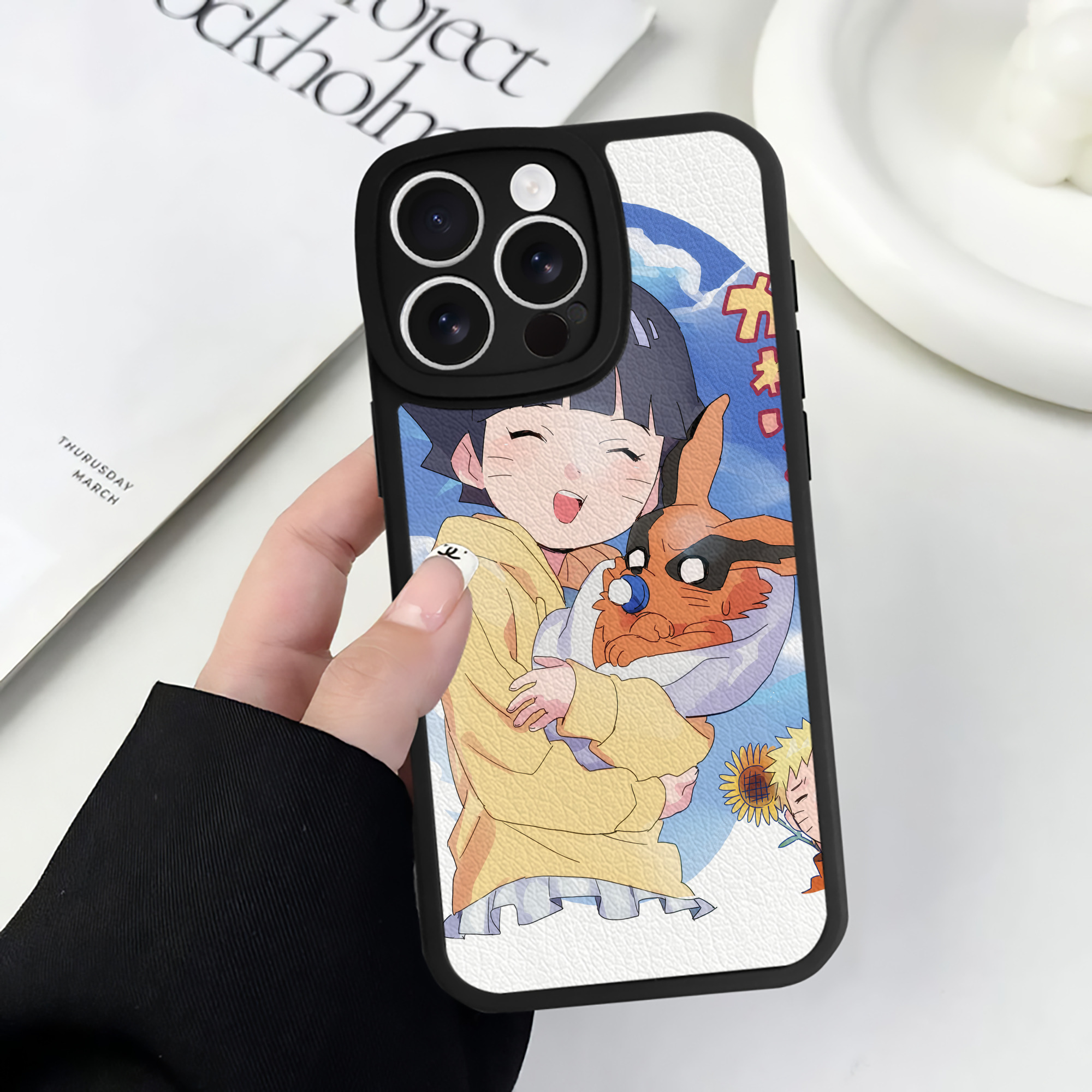 （画像用） NARUTO -ナルト- NARUTO -ナルト- 疾風伝 【iPhone 16シリーズ対応】シリコンスマホケース（レザー調） 材質：シリコン